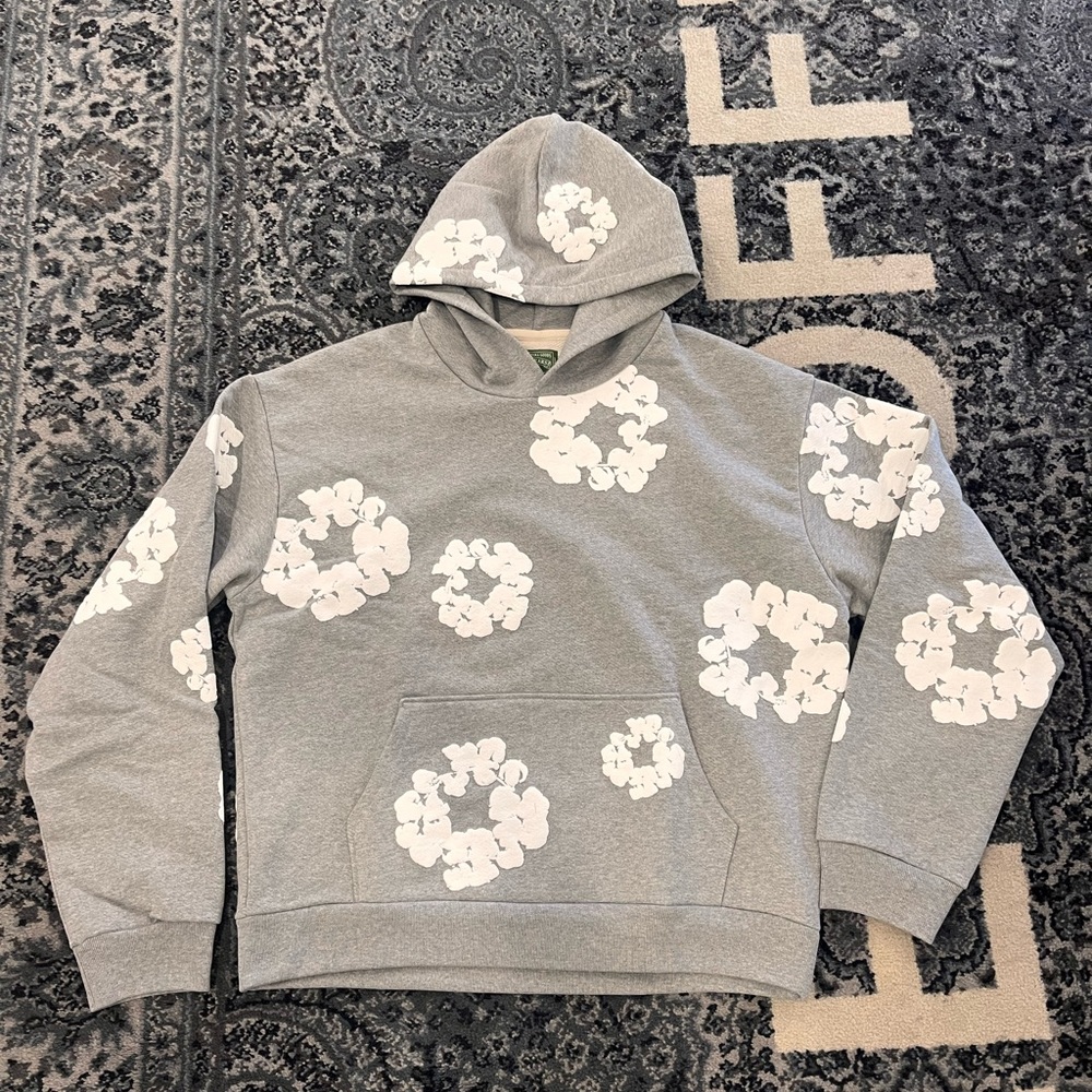 DENIM TEARS GRAY HOODIE SZ XXL NEVER WORN BEFORE